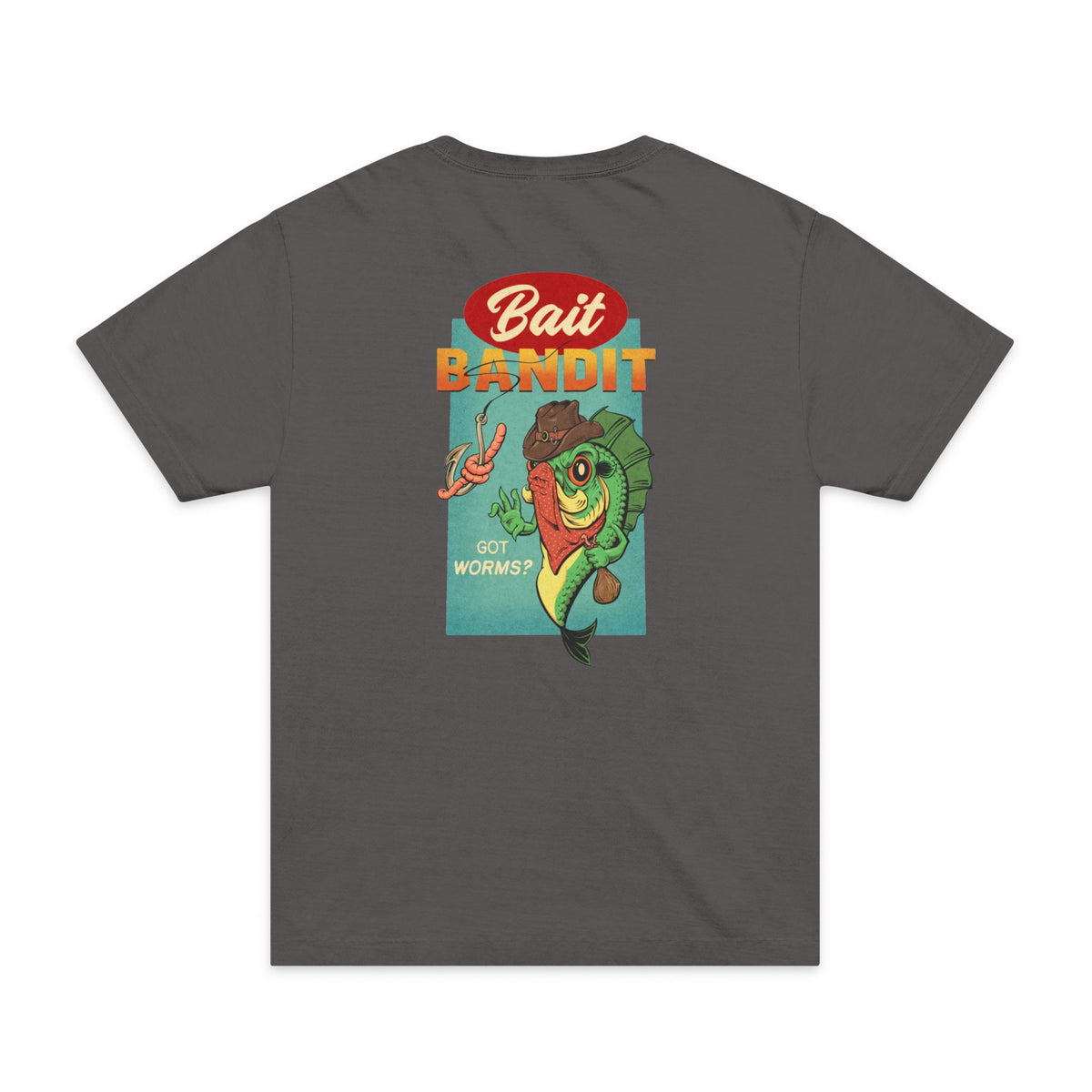 Bait Bandit Fishing T-Shirt — Retro Fish ‘Got Worms’ Graphic