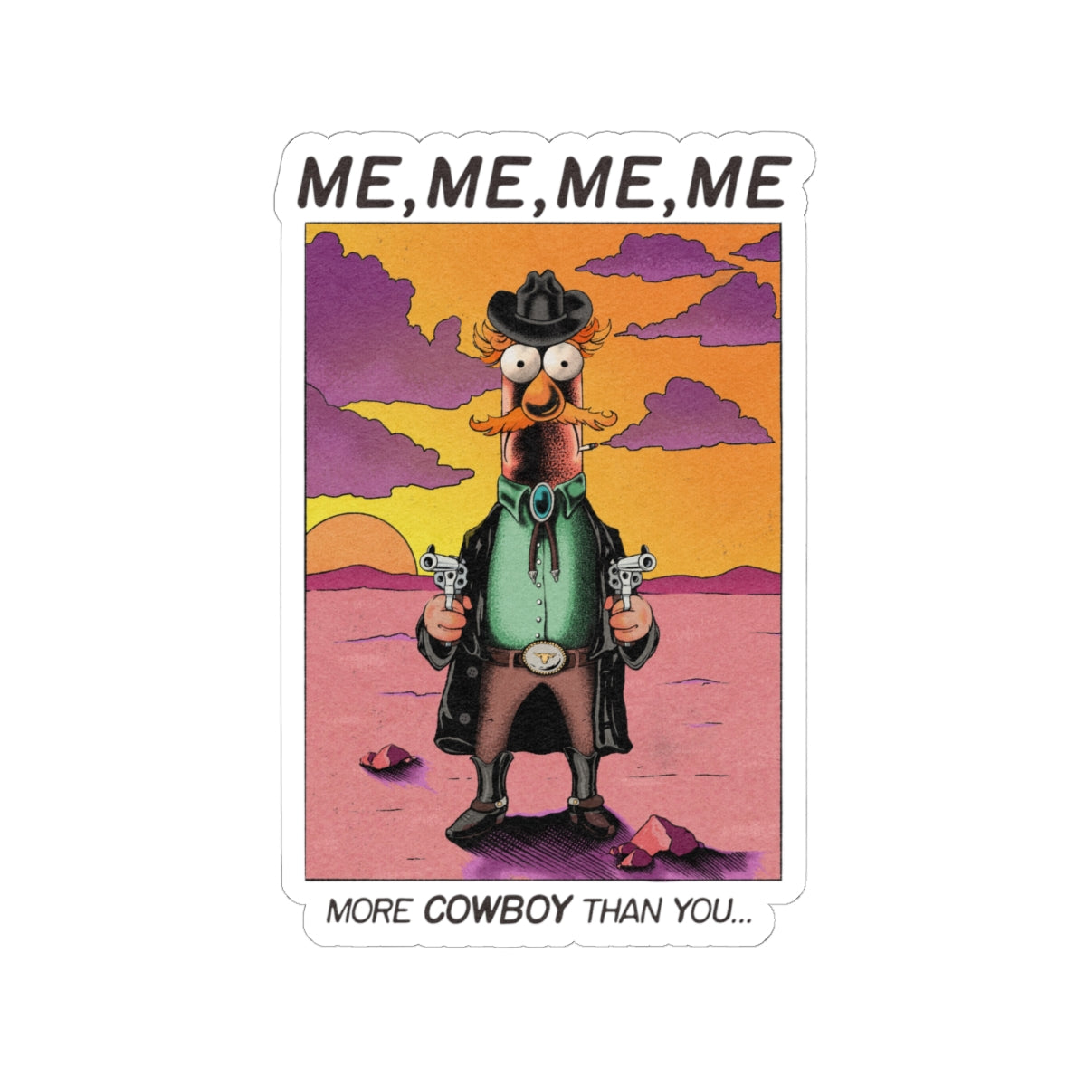 Me More Cowboy Decal