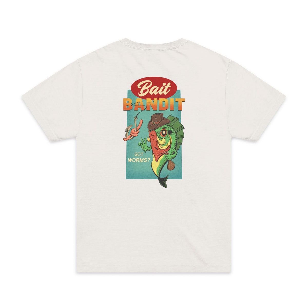 Bait Bandit Fishing T-Shirt — Retro Fish ‘Got Worms’ Graphic
