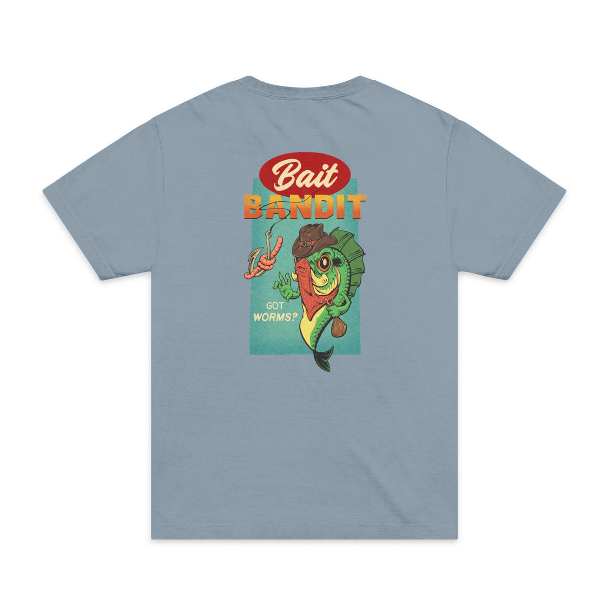 Bait Bandit Fishing T-Shirt — Retro Fish ‘Got Worms’ Graphic